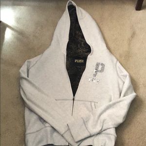 Vs pink fur lined hoodie